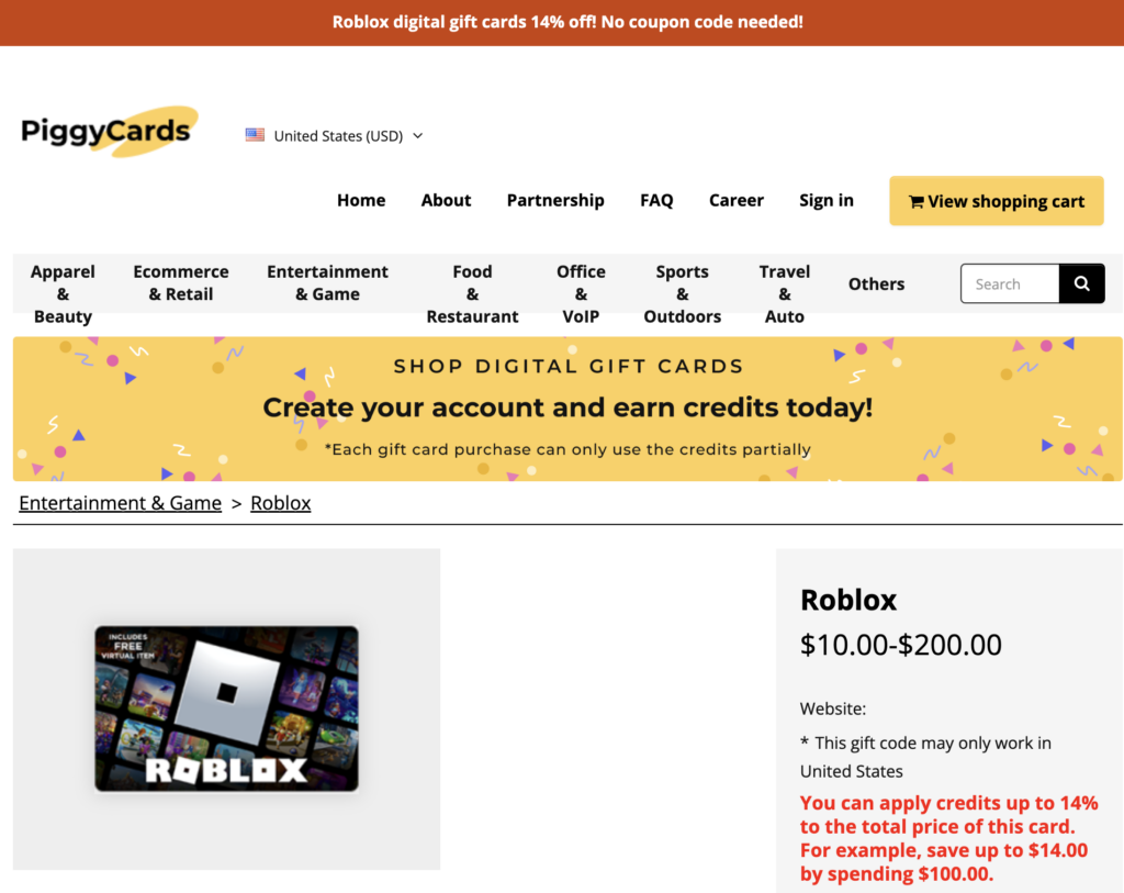 Buy Roblox Gift Card Codes - Best Deals 
