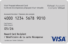 Visa* Prepaid eReward Card (12 Month Fee Down)